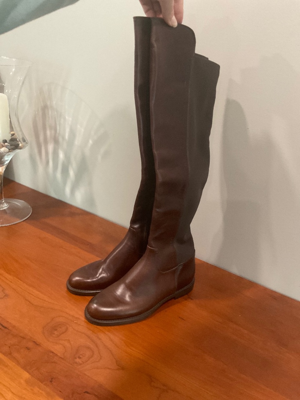 Lavorazione Artigiana Leather Over-The-Knee Boots